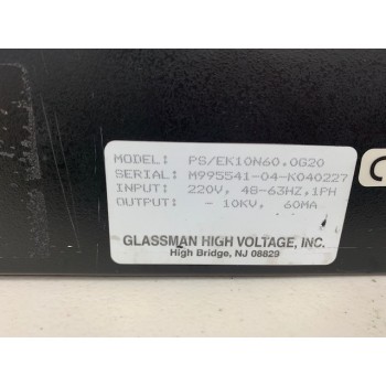 GLASSMAN PS/EK10N60.0G20 10KV Power Supply